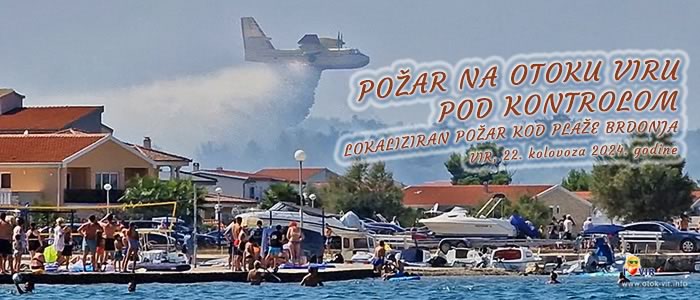 Požar na otoku Viru pod kontrolom